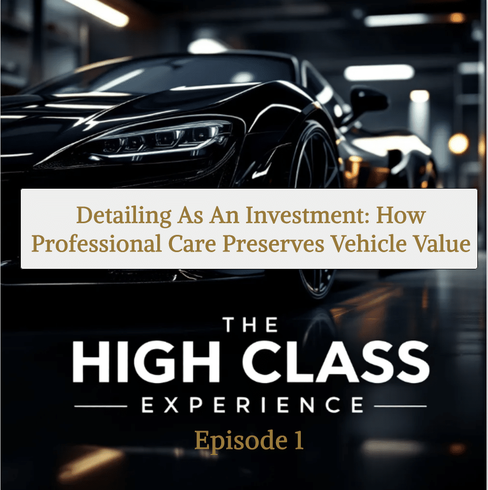 Detailing as an Investment: How Professional Care Preserves Vehicle Value
